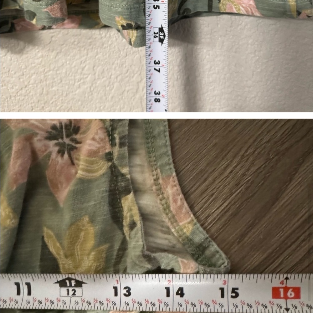 Patagonia Porch Song Dress Organic Cotton Faux Wrap Floral Outdoors Dress small